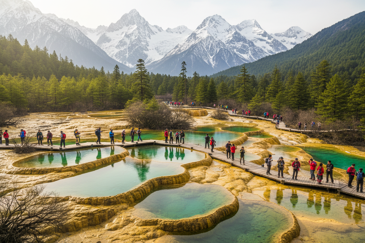 3-Day Premium Escape: Jiuzhaigou & Huanglong Tour from Chengdu
